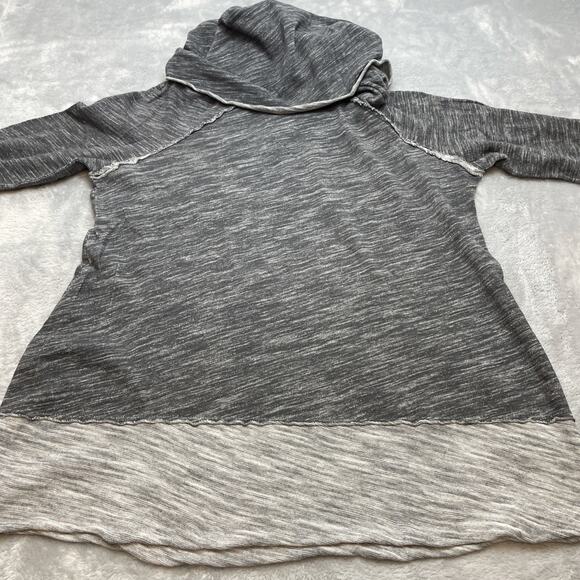 Free People FP Beach Cocoon Cowl Pullover One Body Gray Long Sleeve Slouchy Boho - Picture 4 of 9